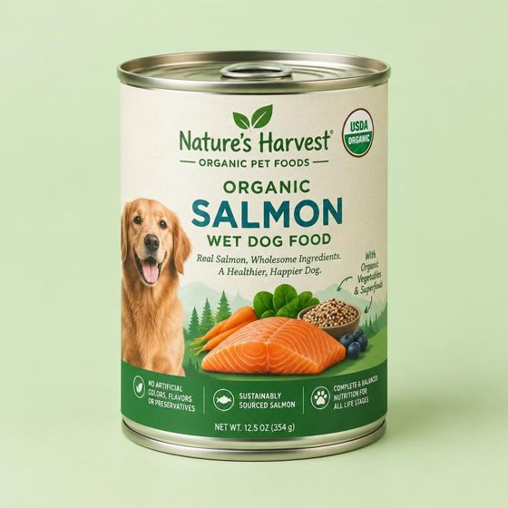Organic Salmon Wet Food
